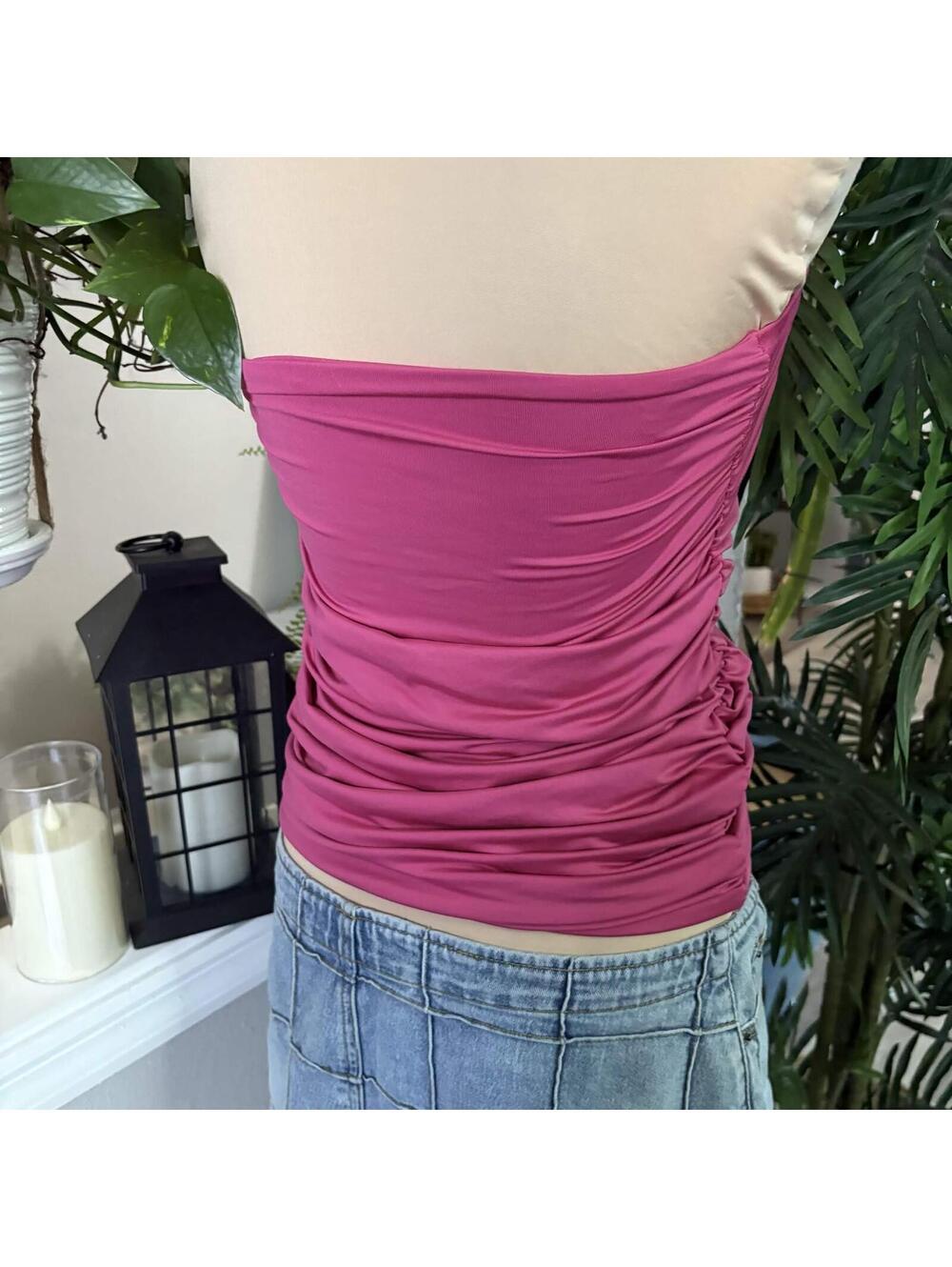 hot pink tube top - Picture 2 of 3